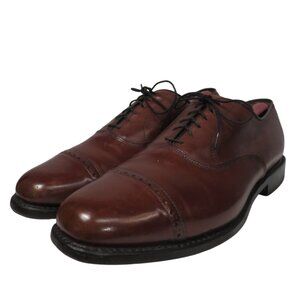 Allen Edmonds Size 10 Brown Cap Toe Dress Shoes